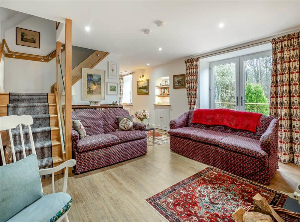 Living area at Mill Hill Cottage in Lamington, near Biggar, Lanarkshire