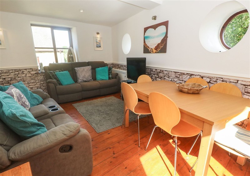 Relax in the living area at Mill House Barn, Gulval near Penzance