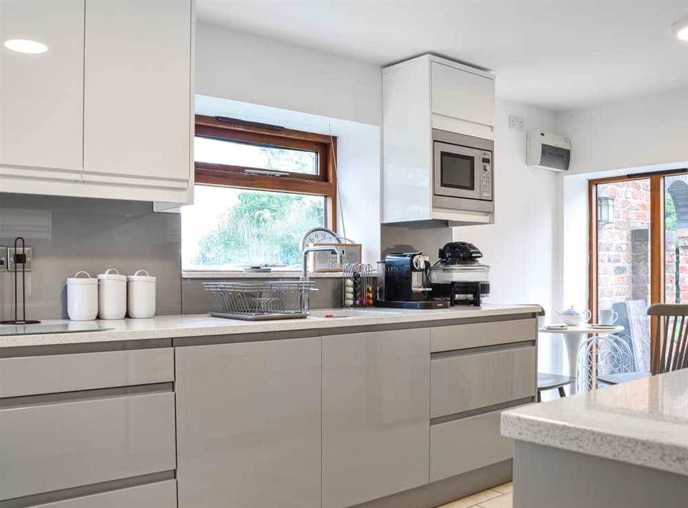 Kitchen at Mill House Barn in Warmingham, Sandbach, Cheshire