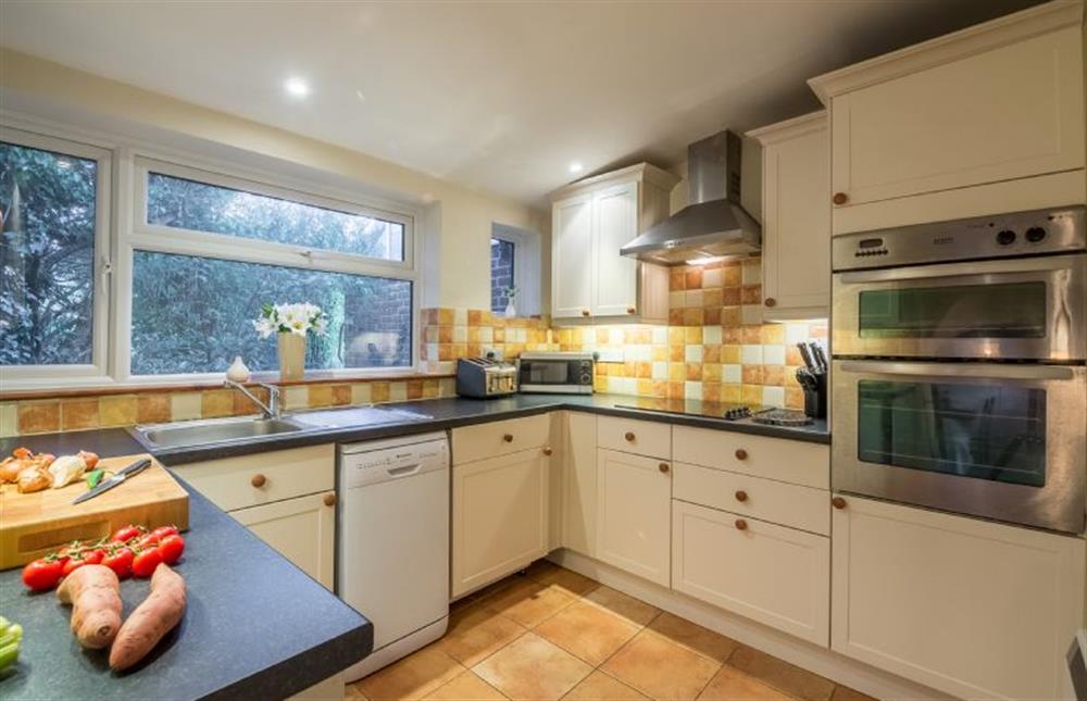 Ground floor: the fitted kitchen is well-equipped at Mill House Cottage, Brancaster near Kings Lynn