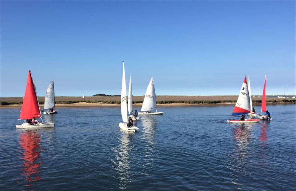 Sailing at Brancaster Staithe at Mill House Cottage, Brancaster near Kings Lynn