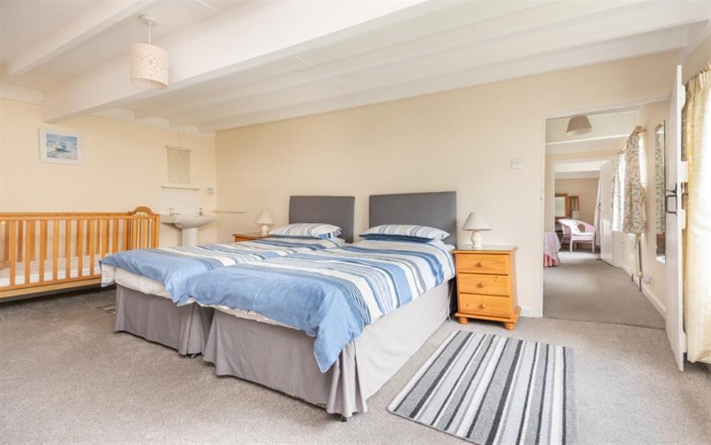 One of the 3 bedrooms at Mill House in Fowey