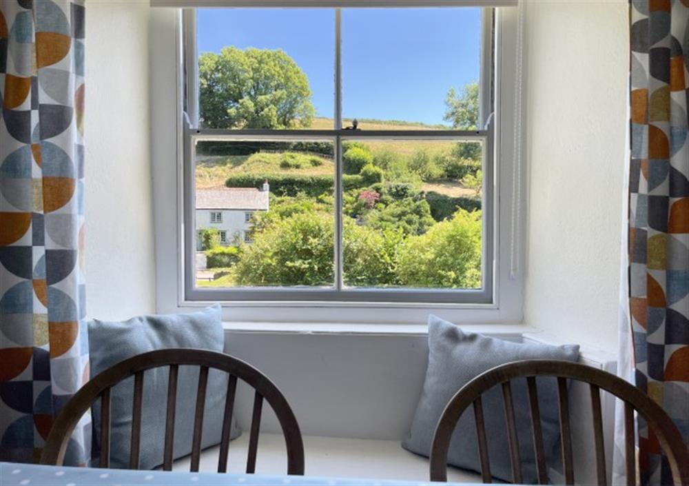 View from Kitchen at Mill House in Fowey