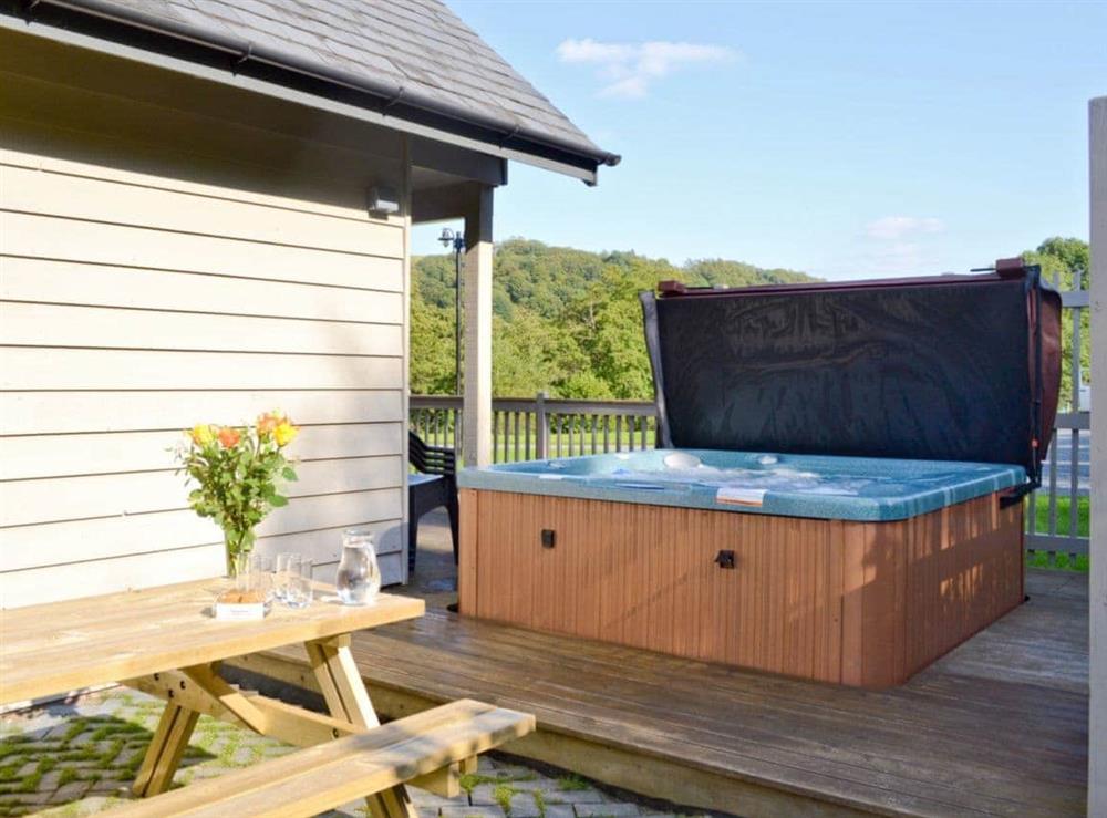 Hot tub at Lodge 1, 