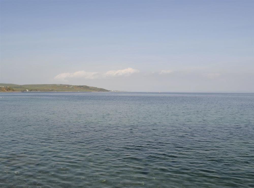 Stunning views across Luce bay at Mill Street in Drummore, near Stranraer, Dumfries and Galloway, Wigtownshire