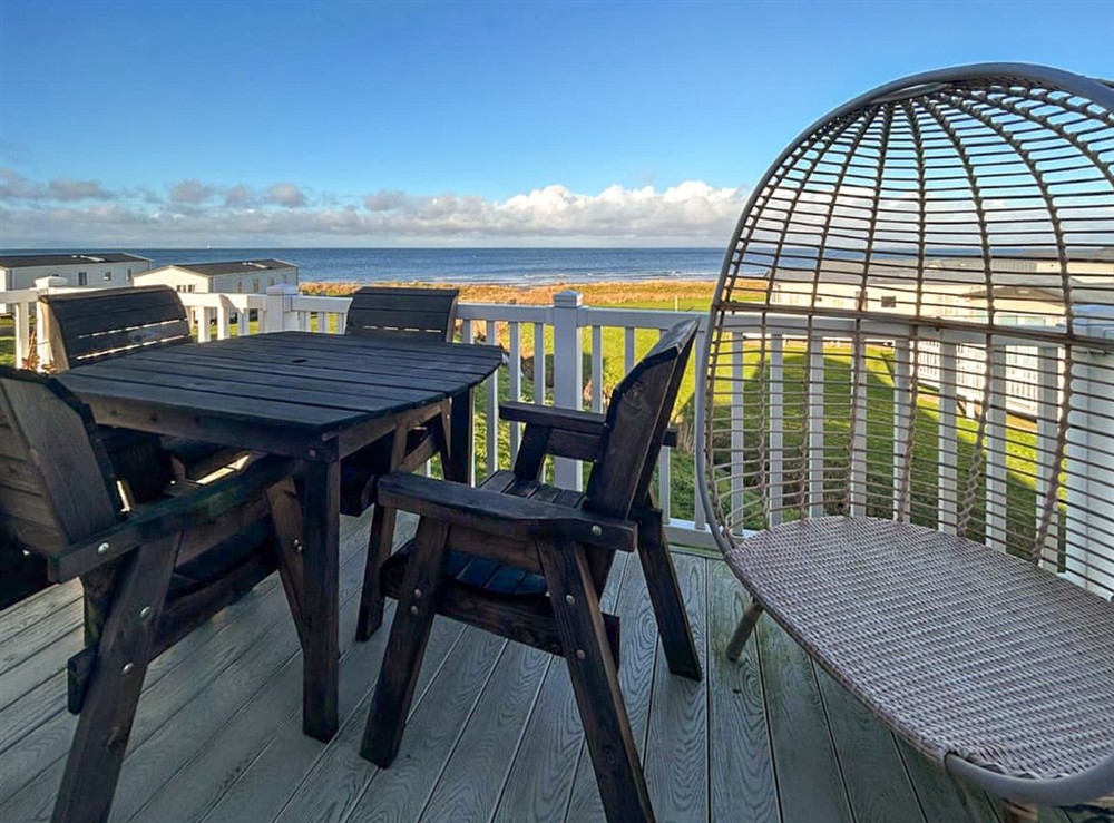 Terrace at Millars Caravan in Ayr, Ayrshire