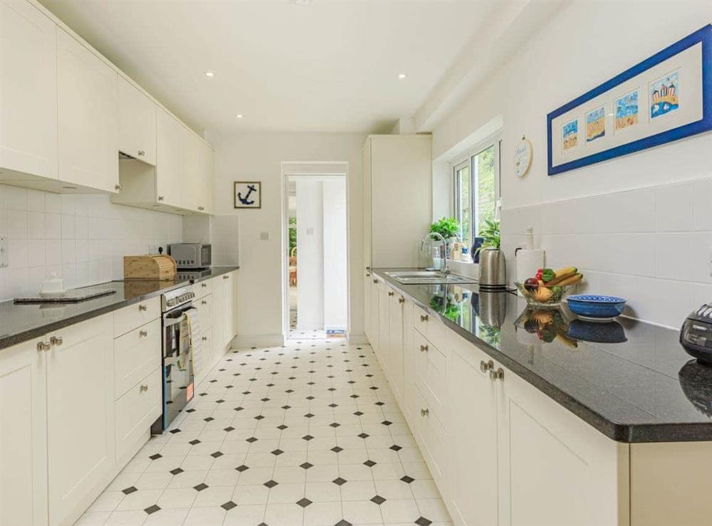 Kitchen area at Millbank in Sidmouth, Devon