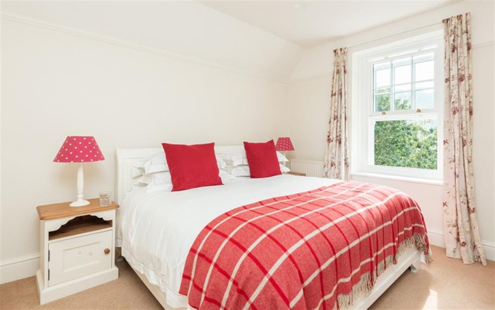 Bedroom 1-comfortable and light at Millbay Cottage in East Portlemouth