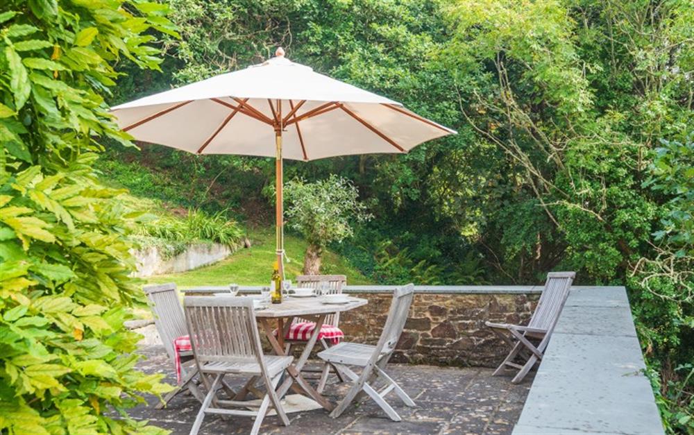 Perfect for al fresco dining at Millbay Cottage in East Portlemouth