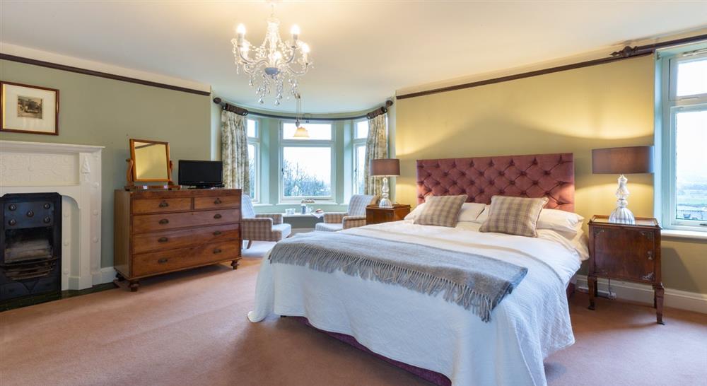 The double bedroom at Millbeck Towers in Keswick, Cumbria