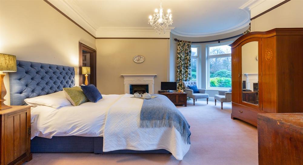 The first floor double bedroom at Millbeck Towers in Keswick, Cumbria