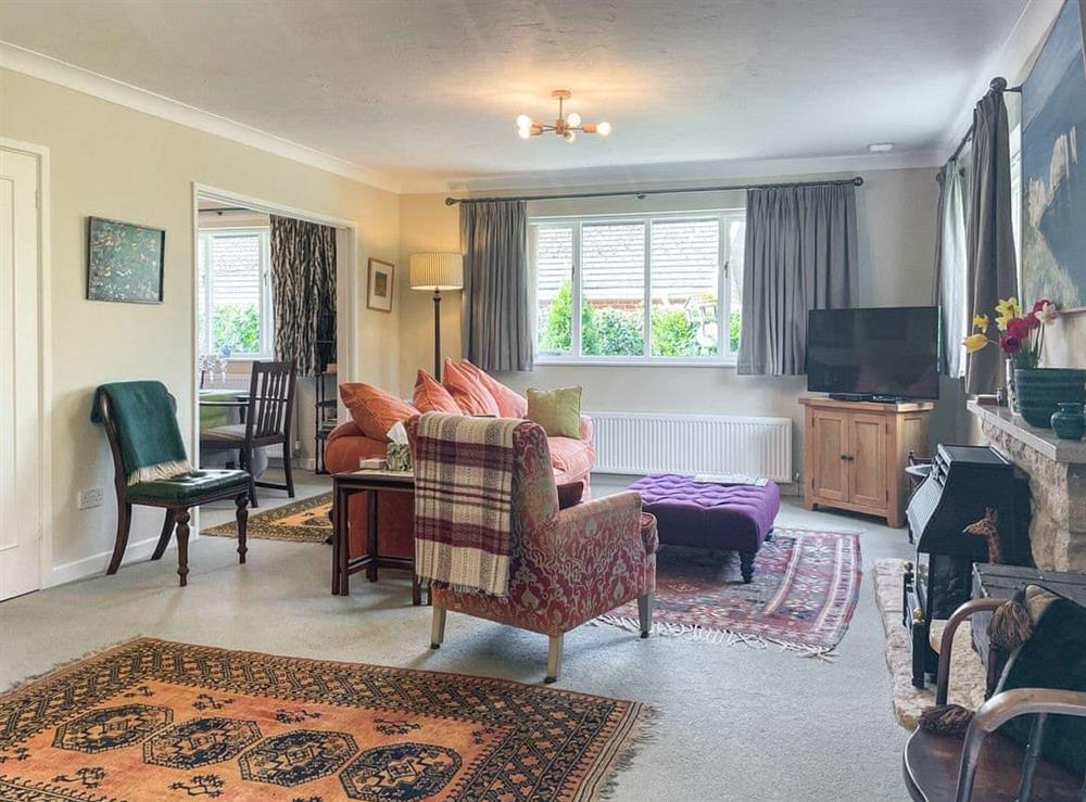 Living room at Millbrook in Shitterton, near Bere Regis, Dorset