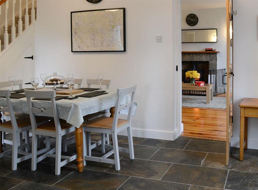 Dining area at Miller Cottage in Scalegill, near Kirkby Malham, North Yorkshire