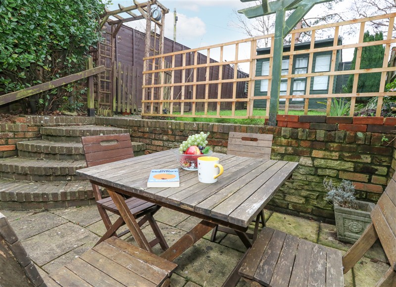 Enjoy a cup of tea on the patio