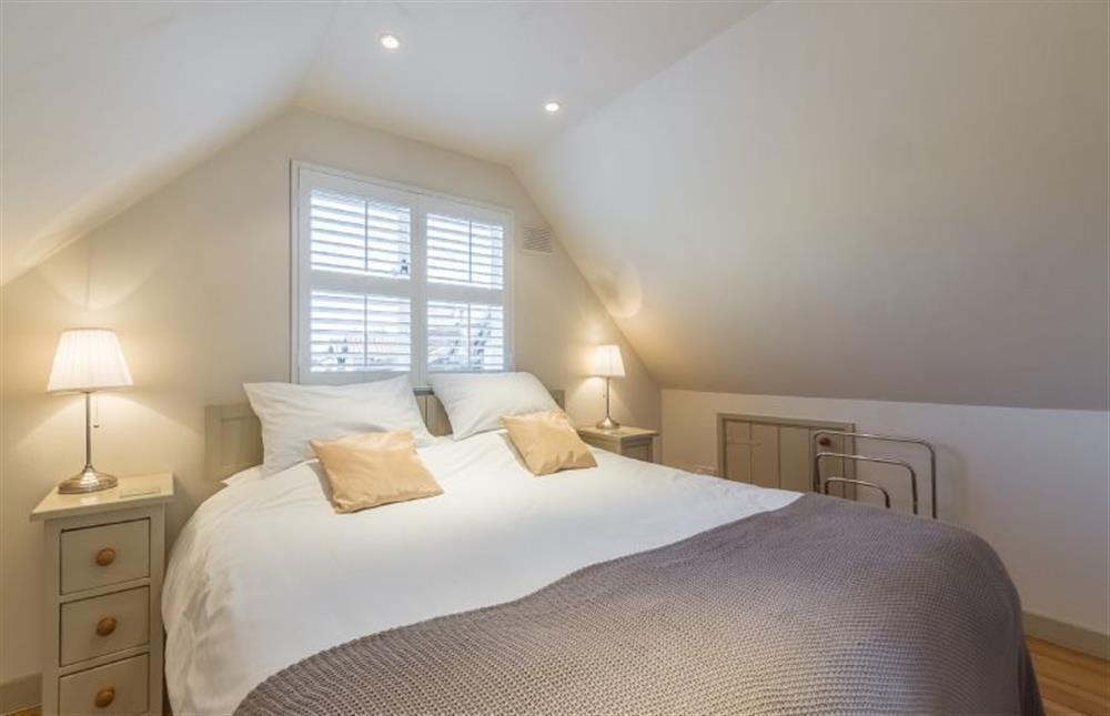First floor: Super-king zip-and-link-bed can be made up as a double at Millers Loft, Erpingham near Norwich