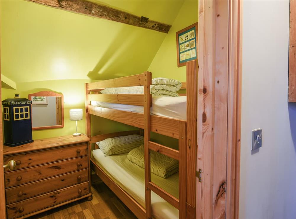 Bunk bedroom at Millers Loft in Hanwood, Shropshire