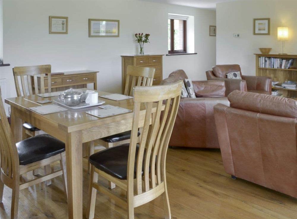 Convenient dining area at Millers Rest in Poundstock, Bude, Cornwall