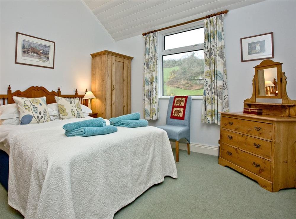 Comfortable double bedroom (photo 2) at Miller’s Thumb in Bow Creek, Nr Totnes, South Devon., Great Britain