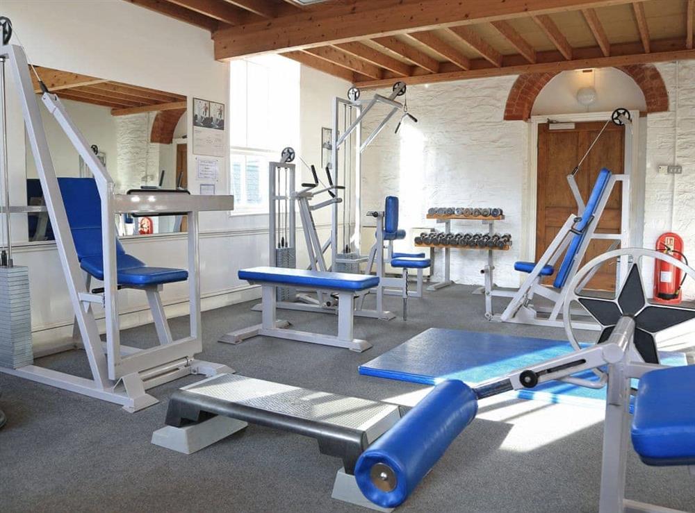 Gym at Miller’s Thumb in Bow Creek, Nr Totnes, South Devon., Great Britain