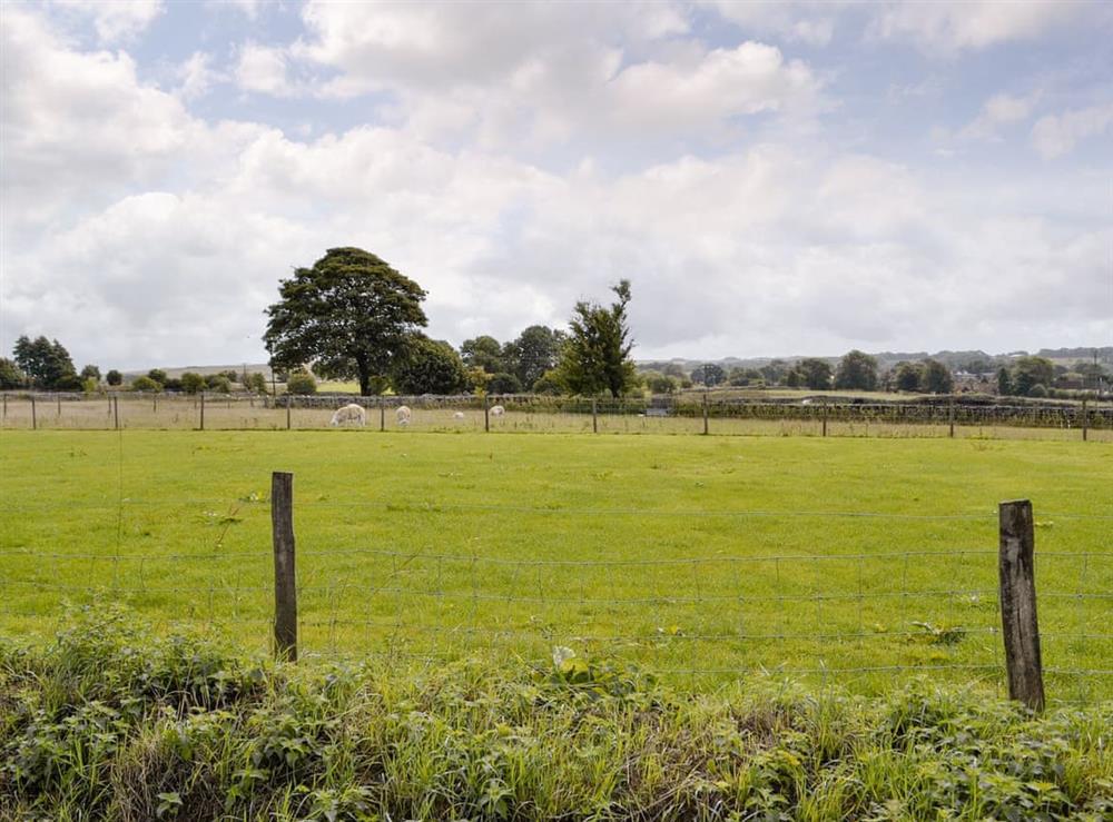 Lovely views over the surrounding countryside at Millstone Barn in Priddy, near Wells, Somerset