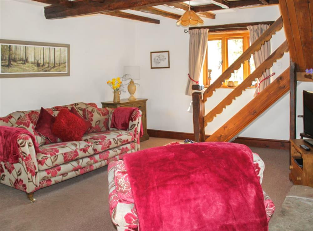 Living area at Millstone Cottage in Bridgnorth and Ironbridge, Shropshire