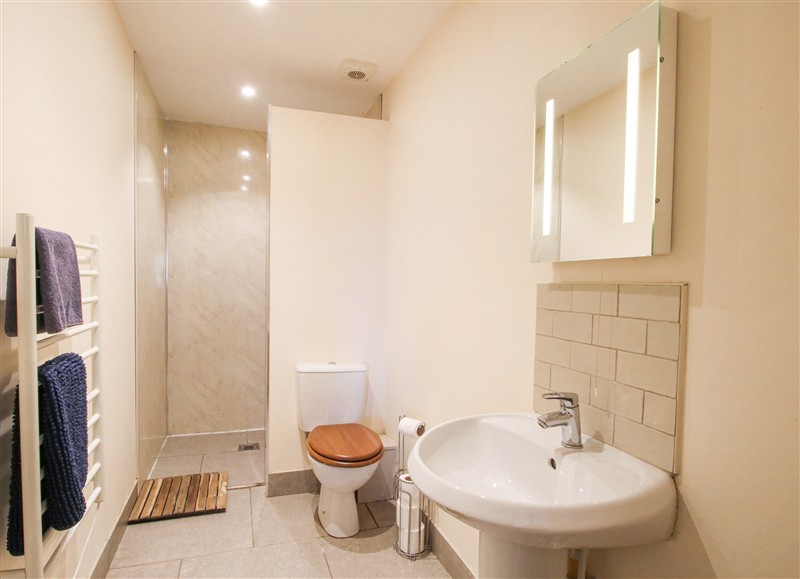 This is the bathroom at Millstone Cottages - Granary Cottage, Westbury