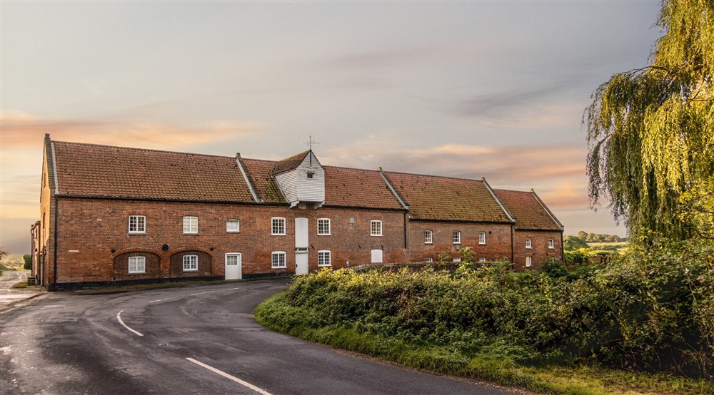 The exterior of Millstream and the neighbouring apartments, Norfolk at Millstream in Burnham-overy-staithe, Norfolk