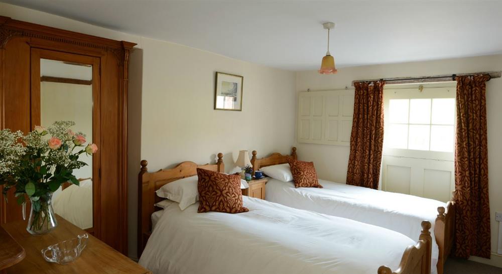 The twin bedroom at Millstream in Burnham-overy-staithe, Norfolk