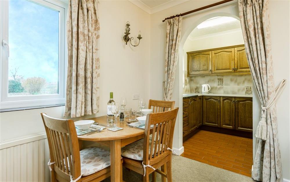Dining table for 3 at Millstream in Colyton