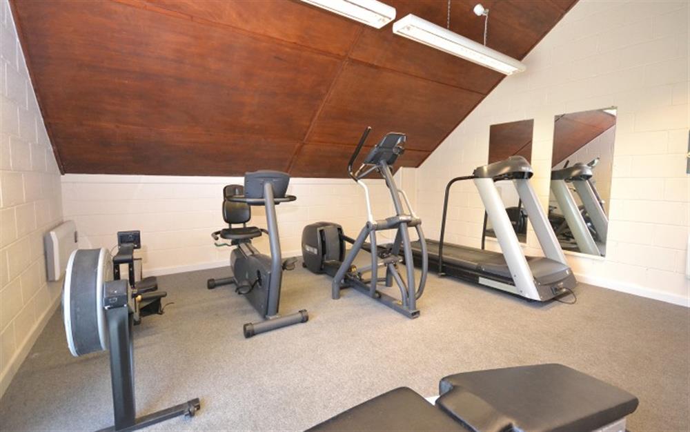 The gym area at Millwheel Cottage in Modbury