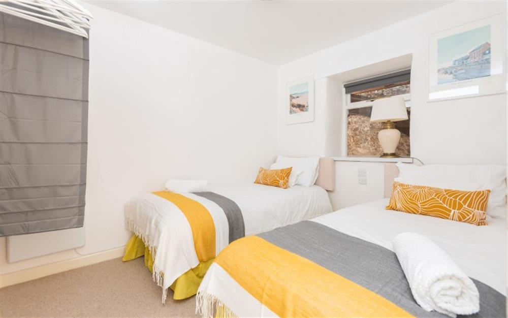 The twin bedroom  at Millwheel Cottage in Modbury