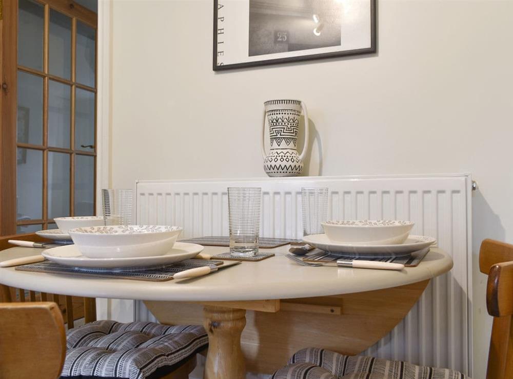 Intimate dining area within the kitchen at Millys Nook in St Austell, Cornwall