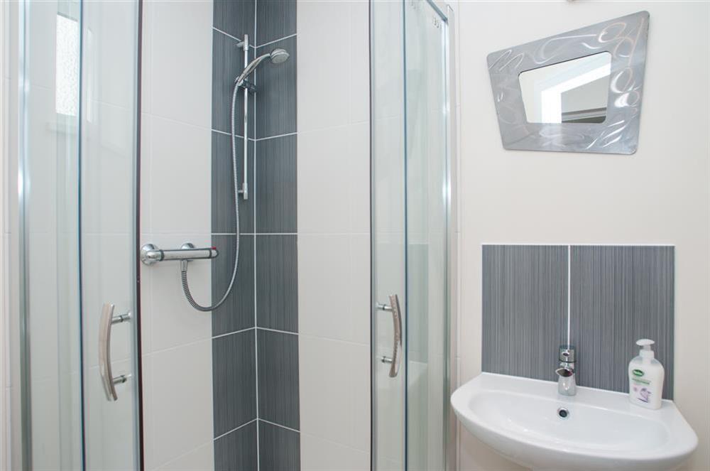 Downstairs shower room at Miloran in , Salcombe