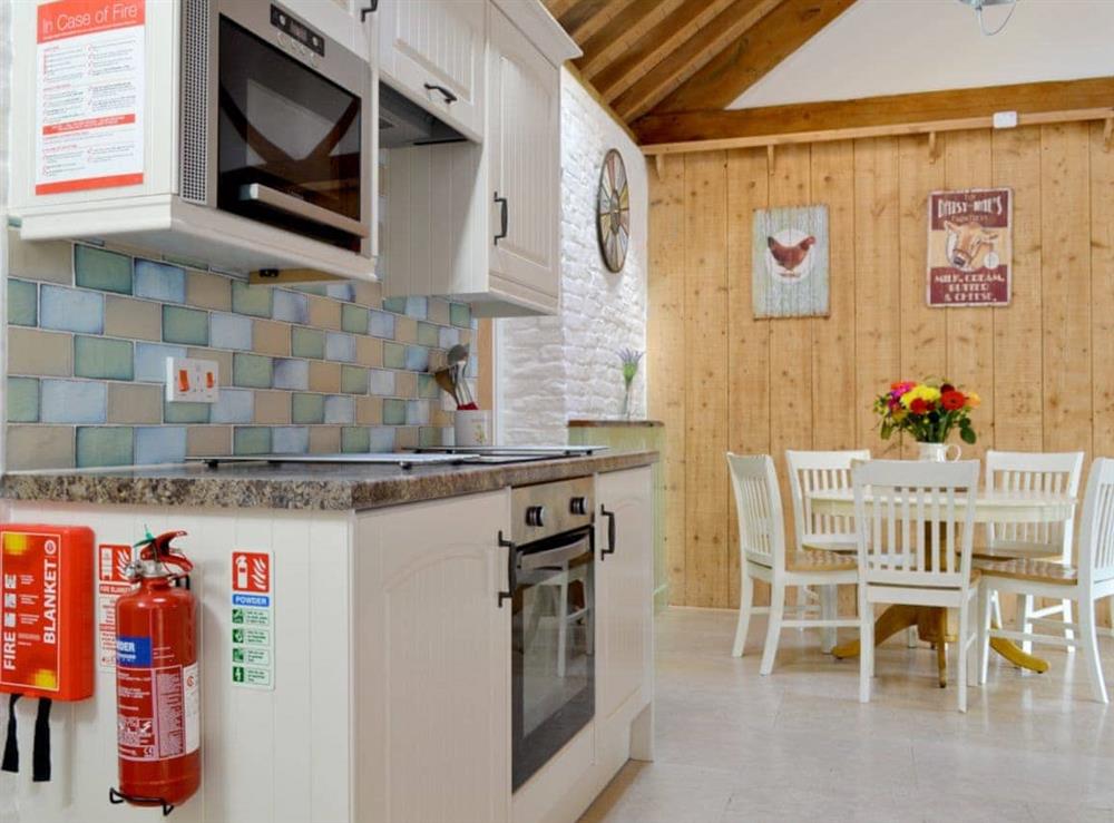 Well-equipped fitted kitchen at The Chaff House, 