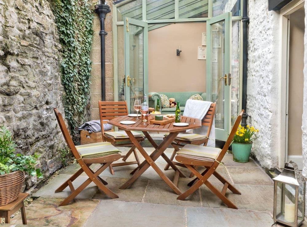 Outdoor area at Milton House in Middleham, near Leyburn, North Yorkshire