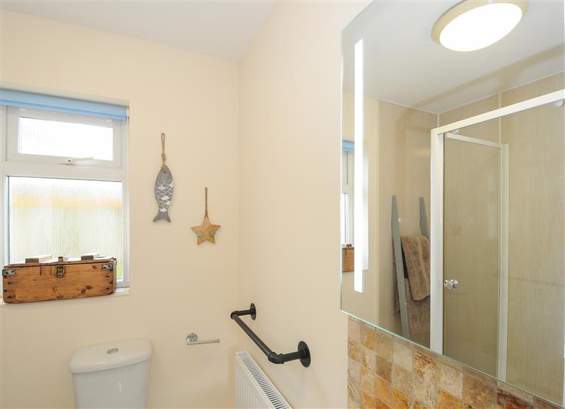 This is the bathroom at Minack, Bude
