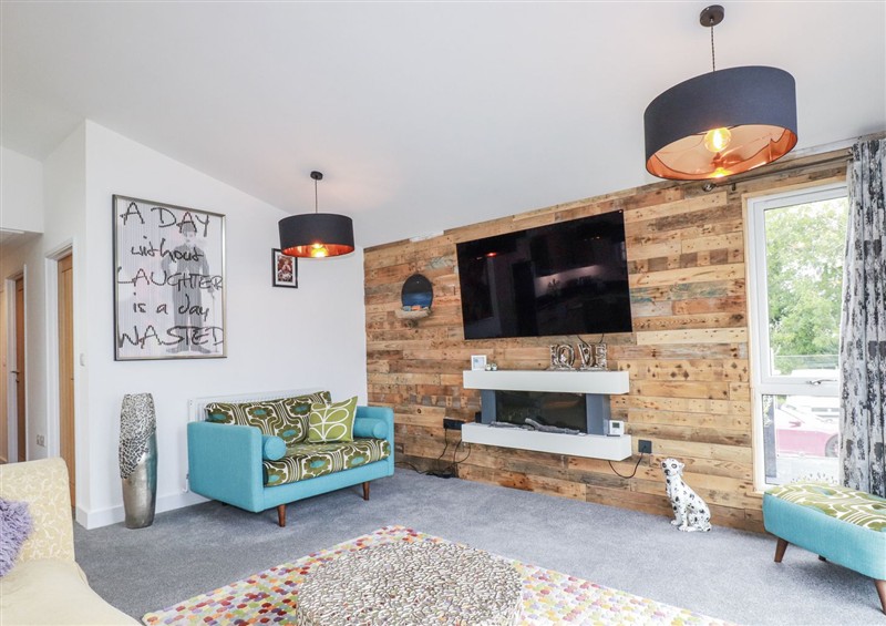 The living area at Minack Lodge, St Day