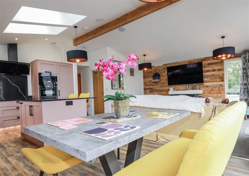 This is the dining room at Minack Lodge, St Day