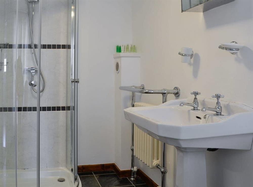 Shower room at Minafon in Cynwyd, near Llangollen, Clwyd