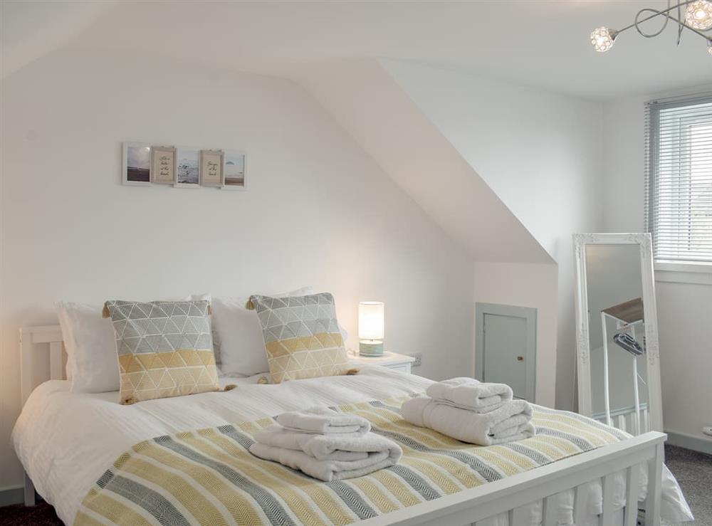 Double bedroom at Miners Cottage in Girvan, Ayrshire
