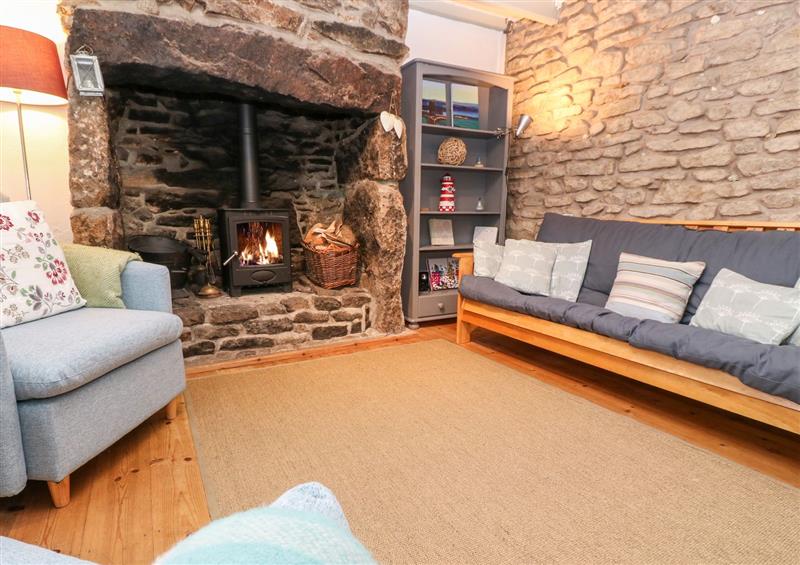 Enjoy the living room at Miners Cottage, Trewellard