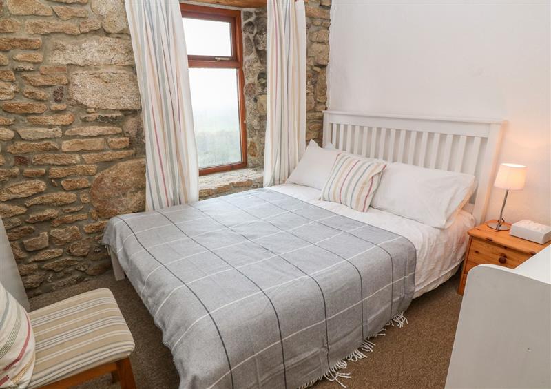 This is a bedroom at Miners Cottage, Trewellard