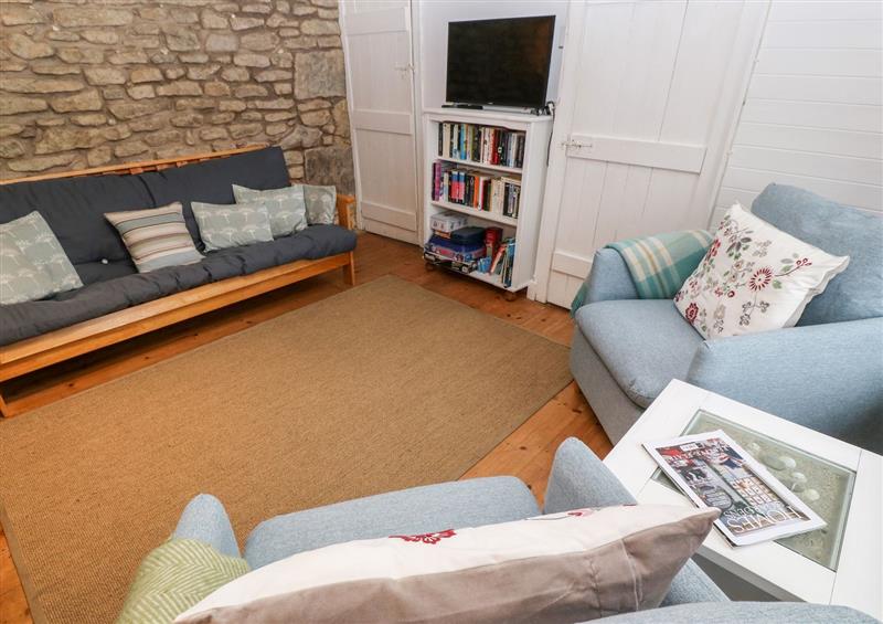 This is the living room at Miners Cottage, Trewellard