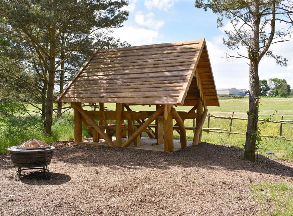 Fire pit for your marshmallows at Miners Meadow in Wheatley Hill, Durham, England