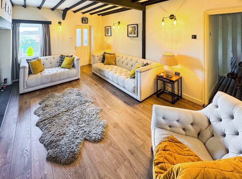Living room at Minffordd in Ty Croes, near Rhosneigr, Gwynedd