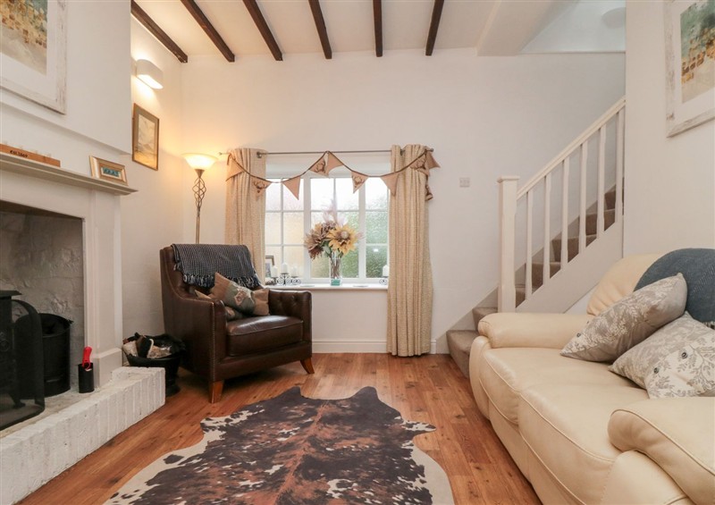 The living area at Minns Cottage, Snainton