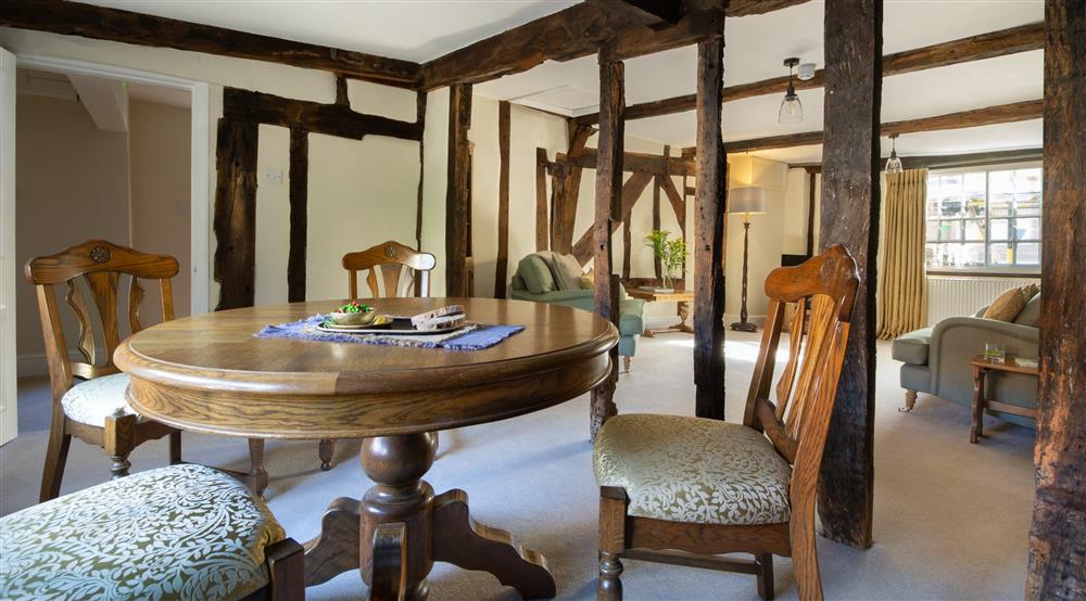 The sitting and dining room at Minstergate in York, North Yorkshire
