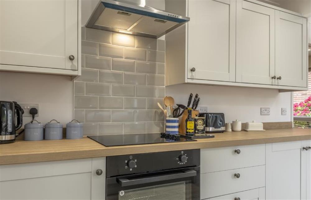 Electric oven and hob at Miramare Cottage, Holme-next-the-Sea near Hunstanton