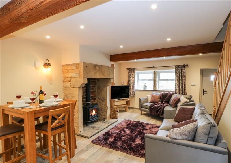 Relax in the living area at Mirk Cottage, Cragg Vale