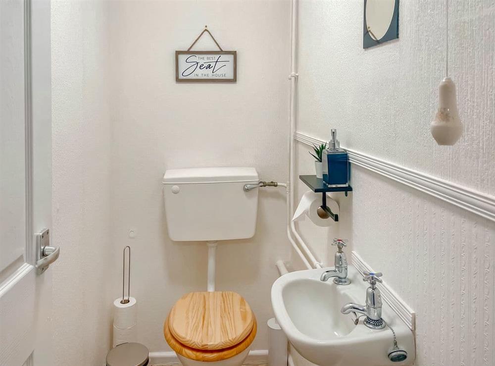 Separate toilet at Miss Kiss in Sherborne, Dorset